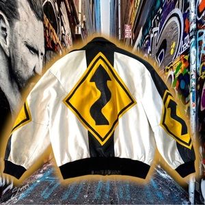 💎Vintage💎 Michael Hoban Street Sign 🚸HOBO Leather 🧥